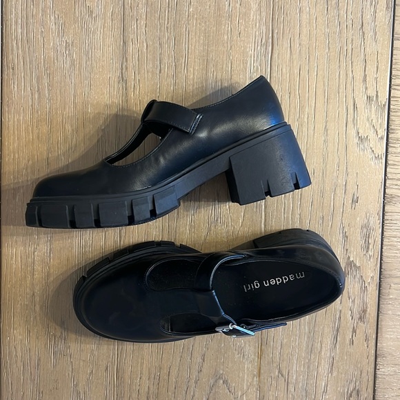 Madden Girl Thompkins Womens Platform Mary Jane Heel Black 5.5 Steve Madden - Picture 4 of 7